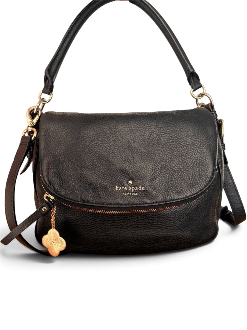 kate spade Black Leather Shoulder Bag